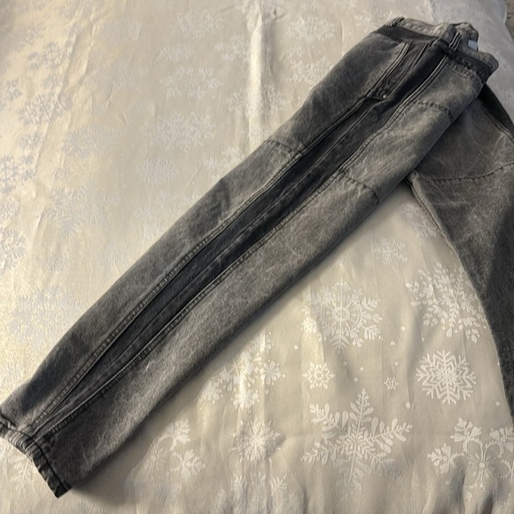 Brooks Vintage Grey Black High Rise Unique Baggy Jeans - Picture 8 of 8